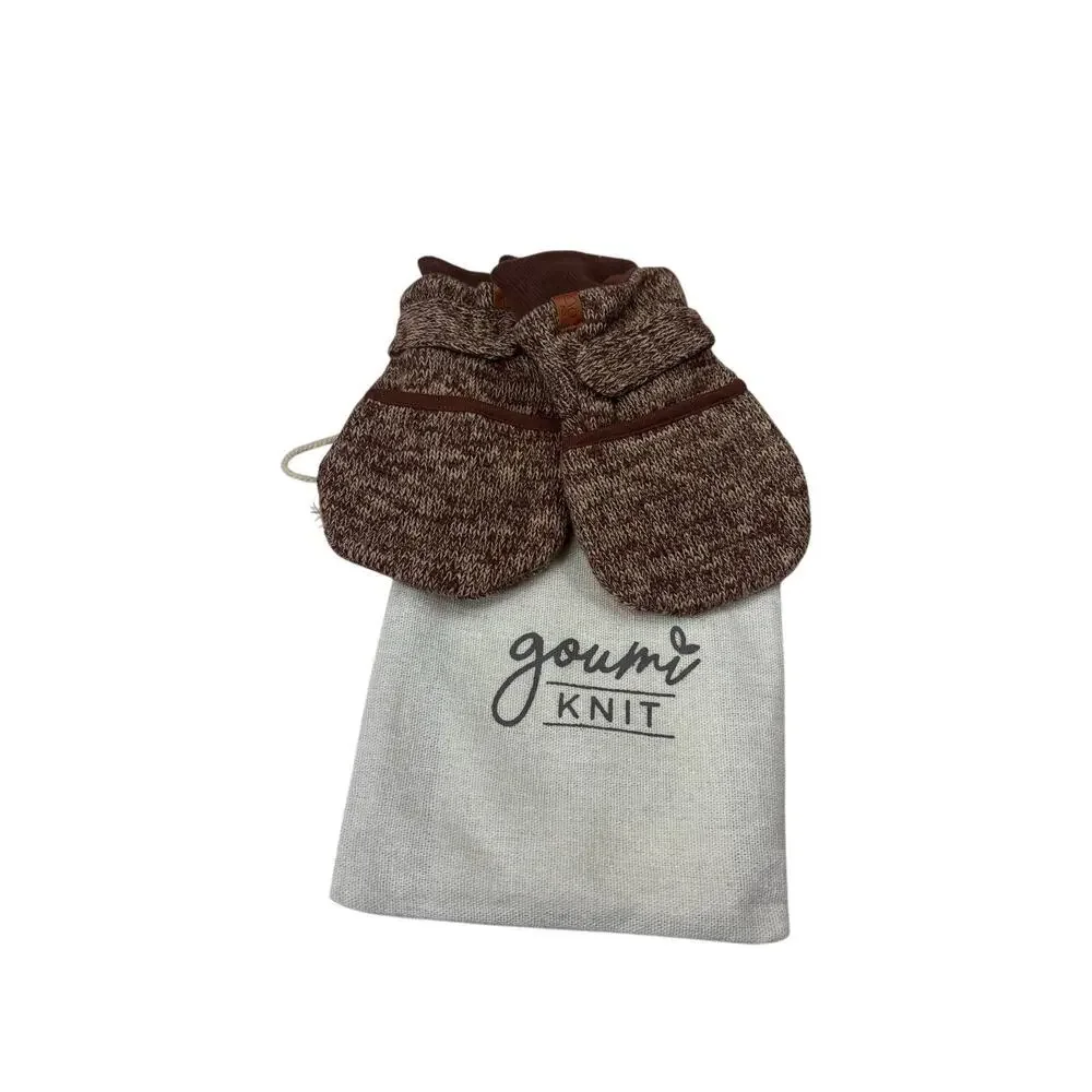 Goumi‎ Stay On Baby Mitts - Bark Knit NWT 18-24 months